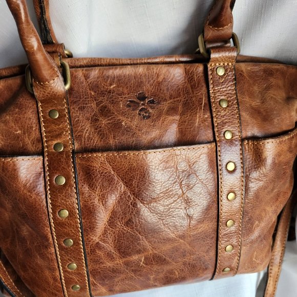 Patricia Nash Leather Brown Crossbody Bag /Handbag - Picture 2 of 16